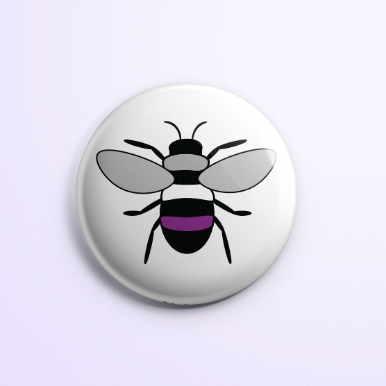 Asexual Pride Bee Button