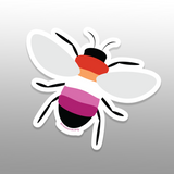 Lesbian Pride Bee Sticker