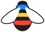 Polyamory Pride Bee Sticker