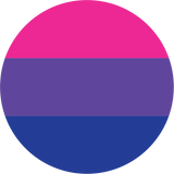 Bisexual Pride Flag Buttons, set of 5