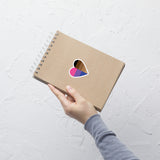 Bi BIPOC Heart Sticker