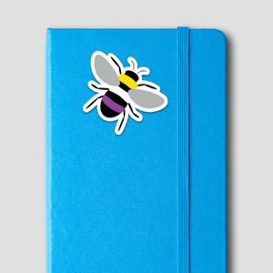 Nonbinary Pride Bee Stickers (5ct.)